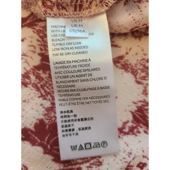 FP Free People Boho Long Sleeve Sheer Mini Dress Floral Print - Picture 4 of 4